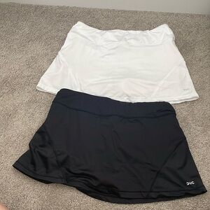 White and Black DUC tennis skirts size S